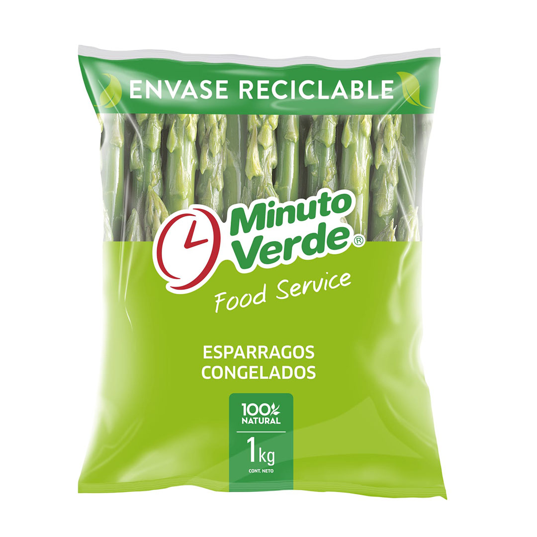 Espárragos congelados minuto verde