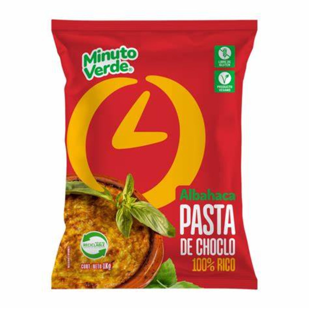 Pasta de choclo con albahaca