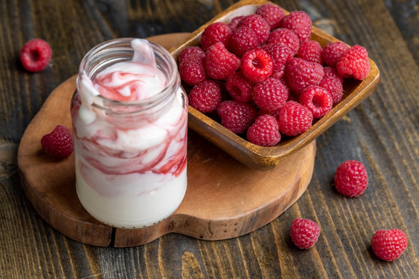 Postre Rápido de Frambuesas