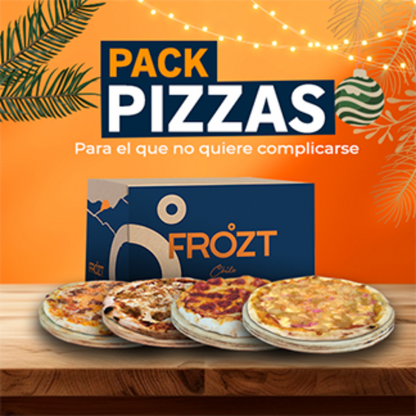 Pack 10 Pizzas - 5 sabores para compartir