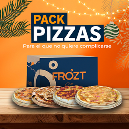 Pack 10 Pizzas - 5 sabores para compartir