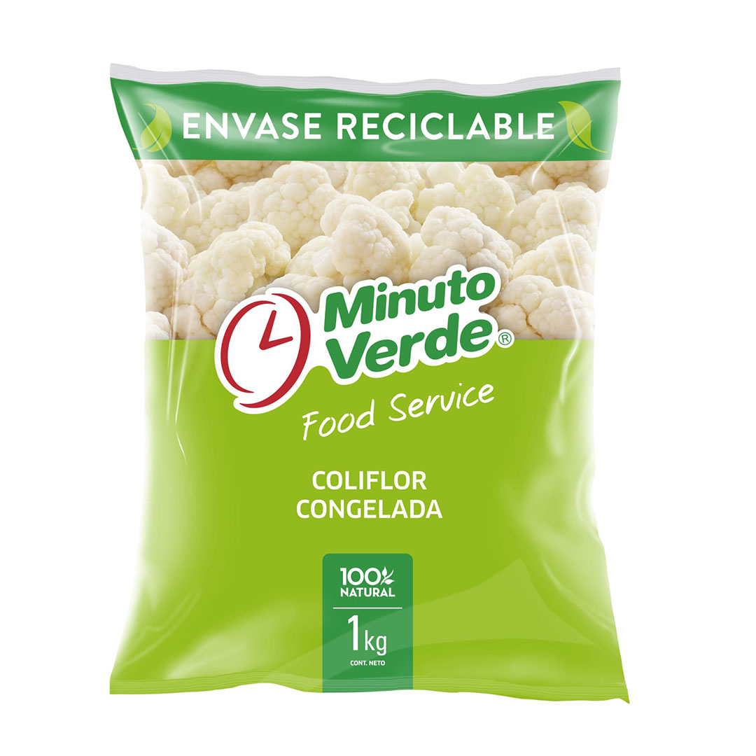 Coliflor congelado minuto verde