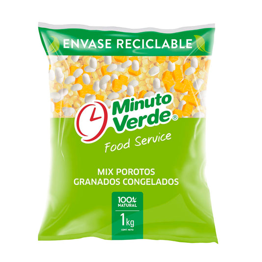 Mix porotos granados congelados minuto verde