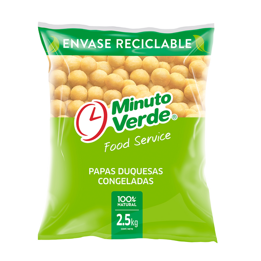 Papas duquesas minuto verde