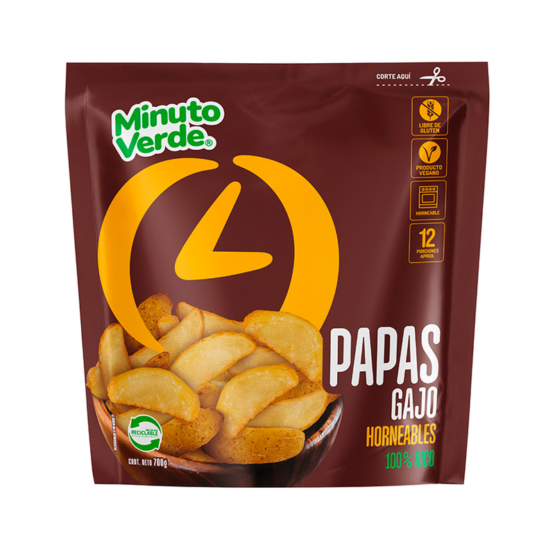 Papas gajo minuto verde