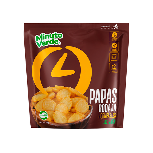Paps en rodaja minuto verde