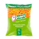 Cubos de zapallo minuto verde