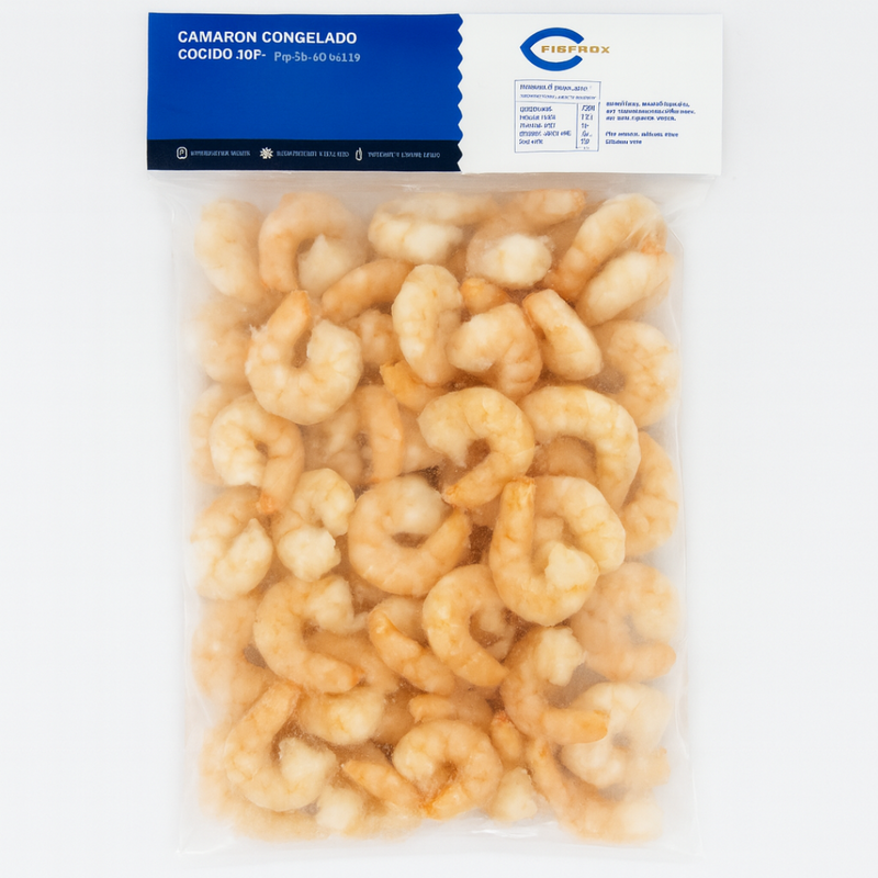 Camarón 36/40 cocido pelado desvenada Fish Box