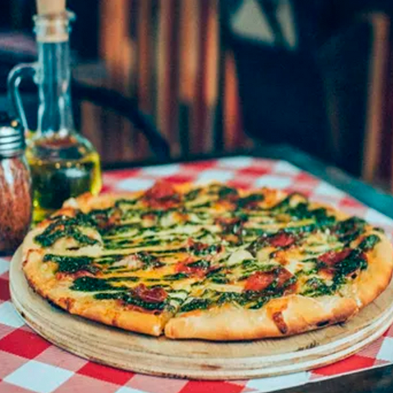 Pizza con Pesto