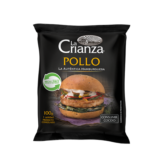 Habmburguesa de pollo la crianza