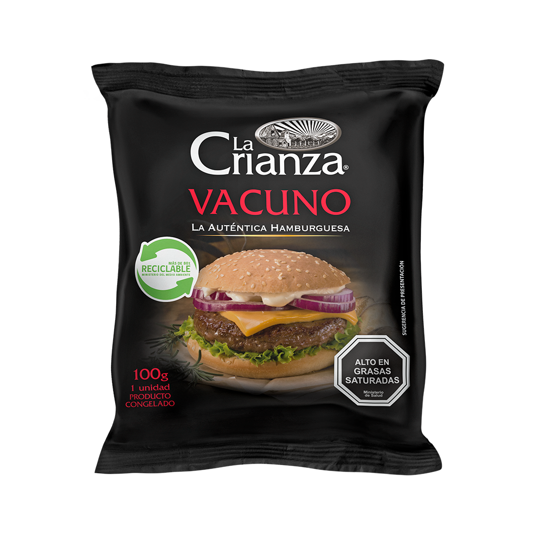 Hamburguesa de vacuno la crianza