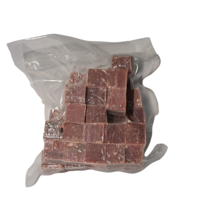 Cubos de carne de vacuno