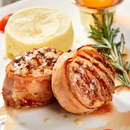 Medallón de pollo con tocino