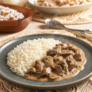 Strogonoff con arroz